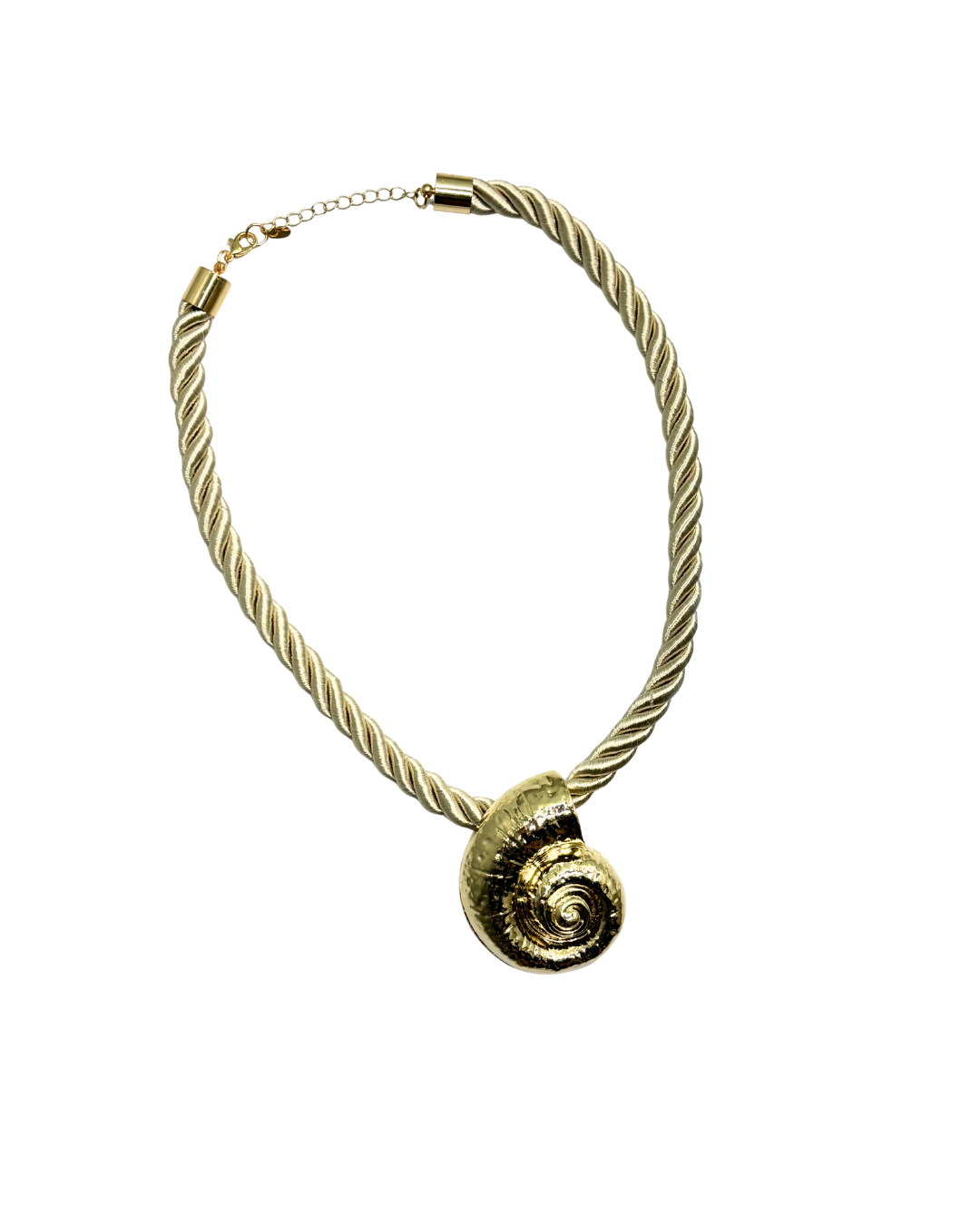 Rope Seashell Necklace in Ivory