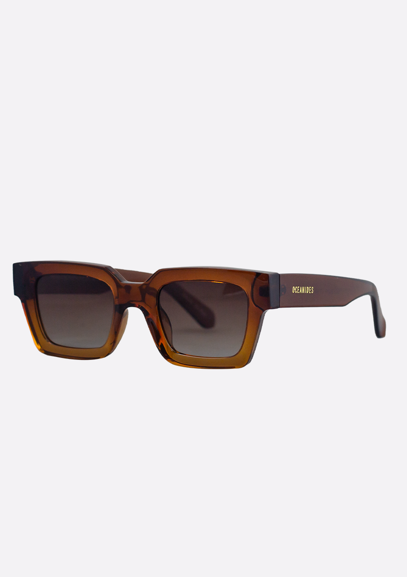 Té Sunglasses in Crystal Gradient Brown