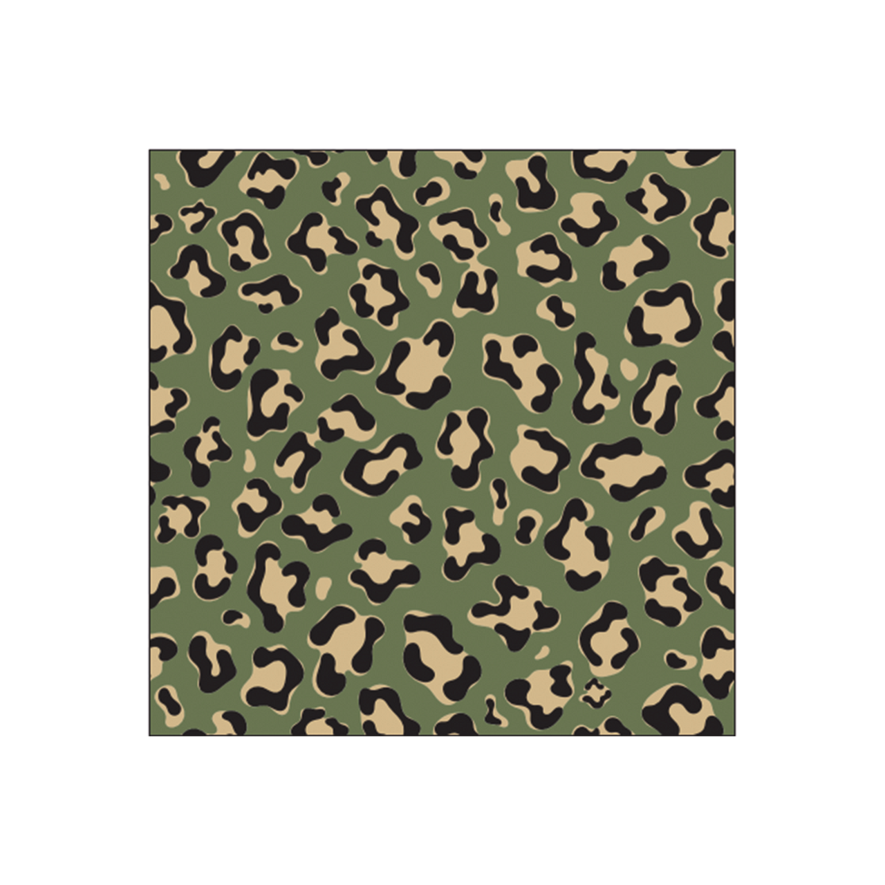 Olive Leopard Paper Napkins
