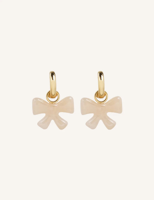 Petite Bow Hoops