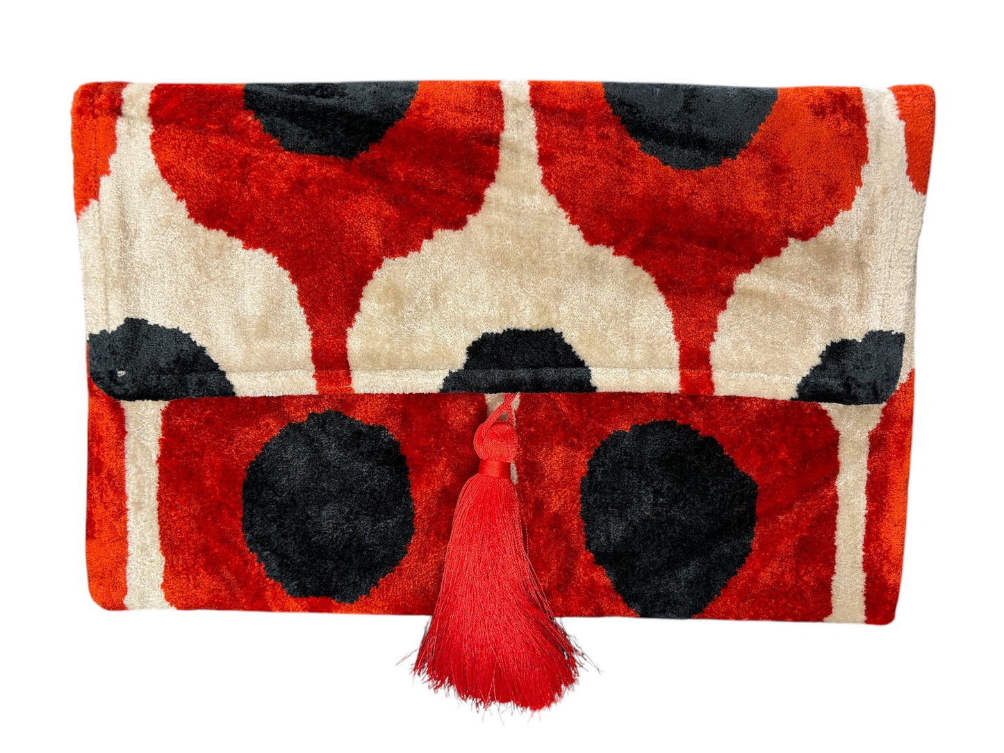 Silk Velvet Ikat Clutch-LIMITED EDITION