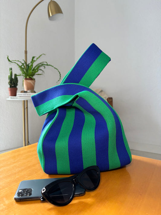 Summer Stripes Knit Bag