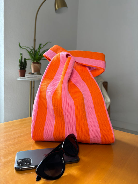 Summer Stripes Knit Bag