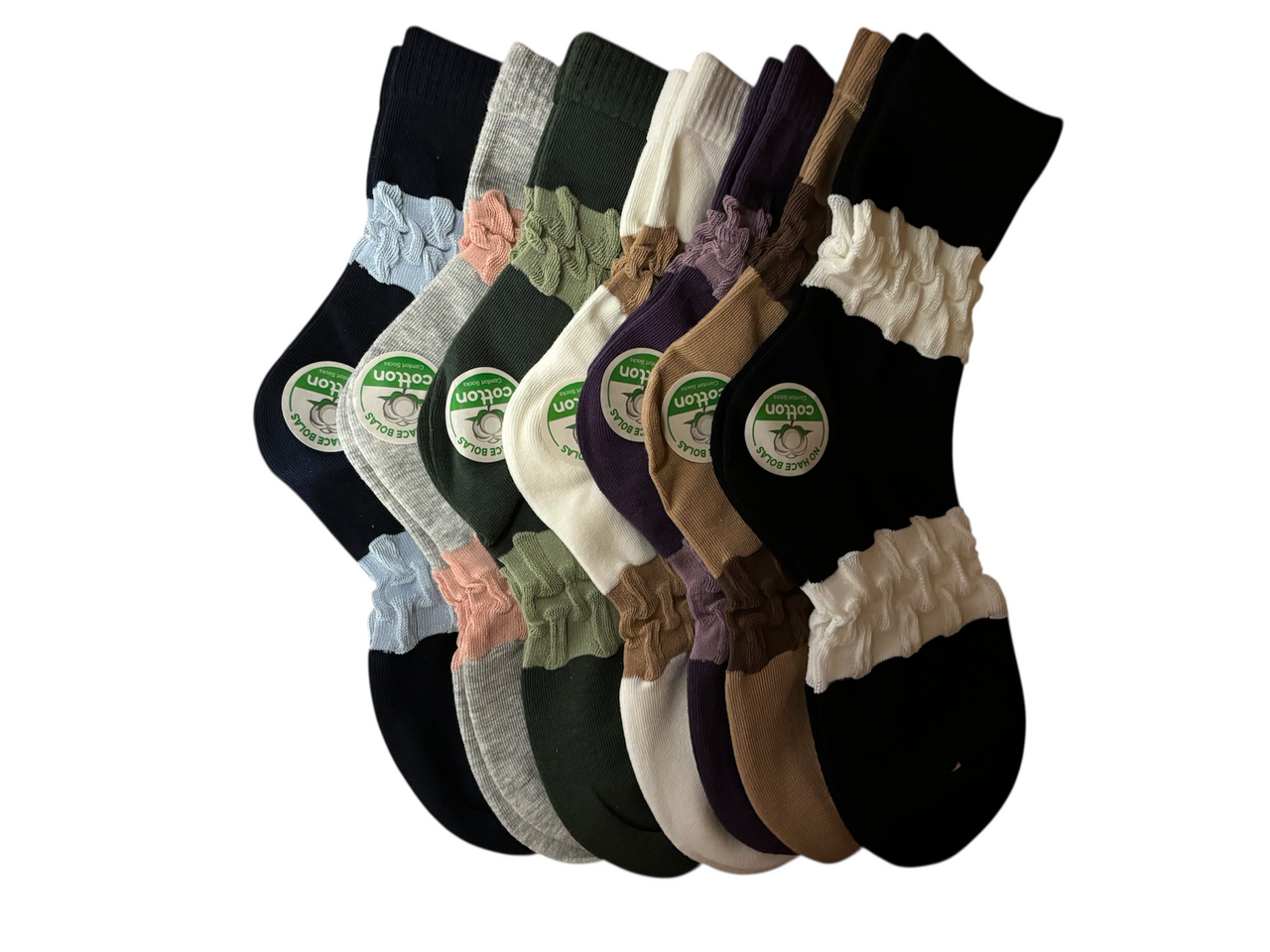 Crinkle Cotton Socks