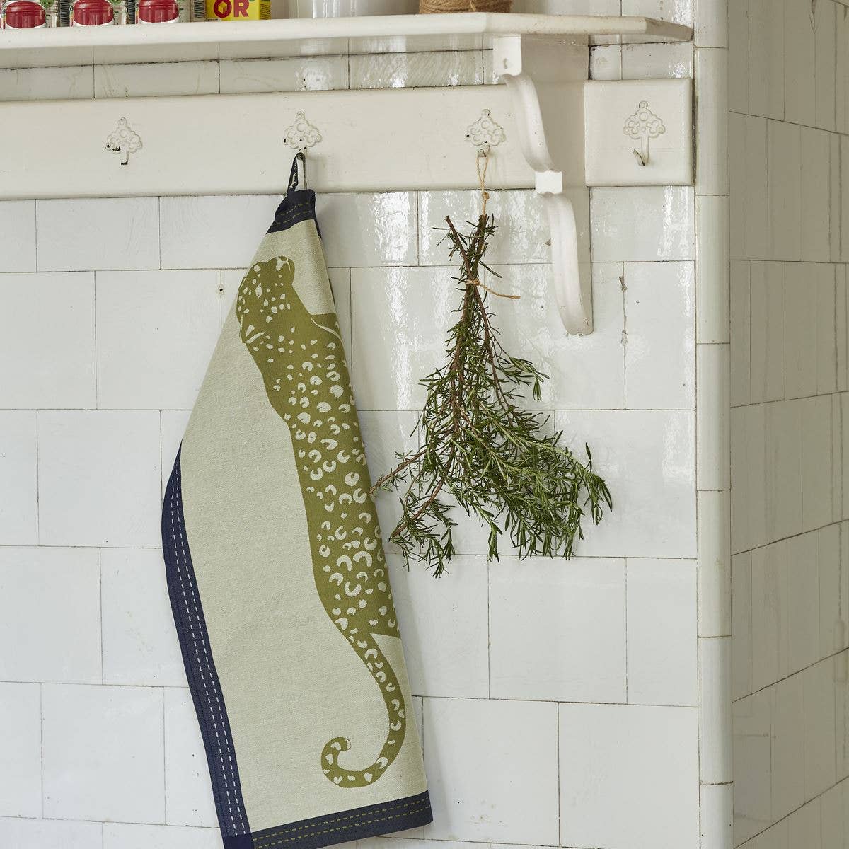 Lone Leopard Tea Towel