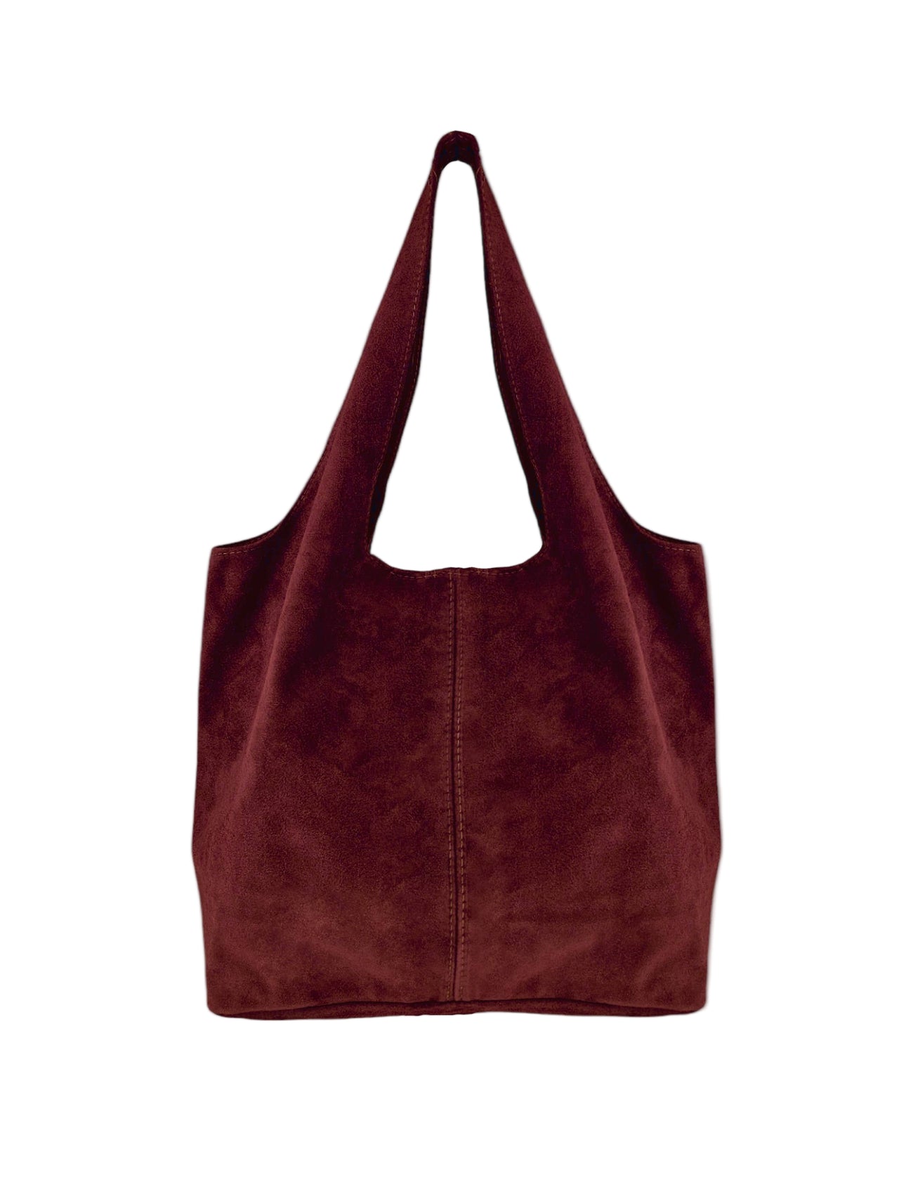 Bolso de hombro de piel de ante Giannina 221024