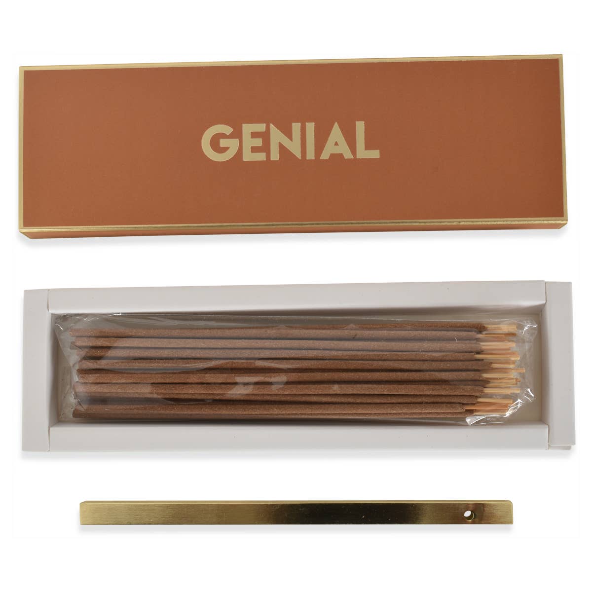 Genial sandalwood leather incense + Holder