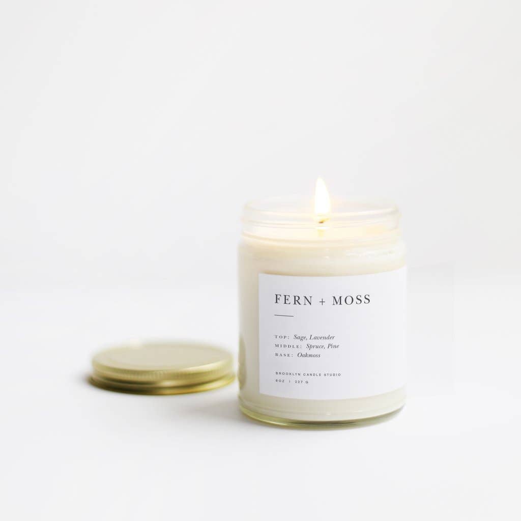 Fern + Moss Minimalist Candle