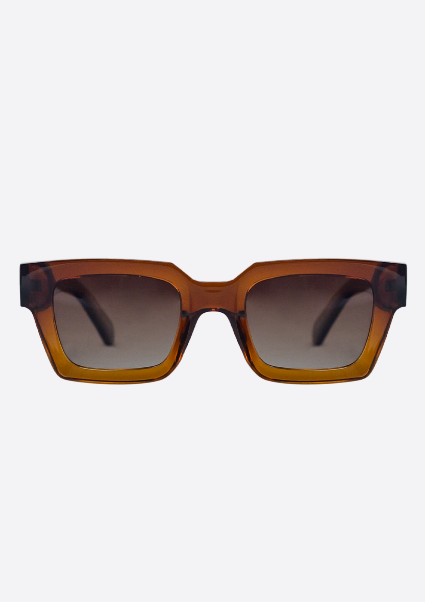 Té Sunglasses in Crystal Gradient Brown