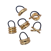 sculptural hair ties