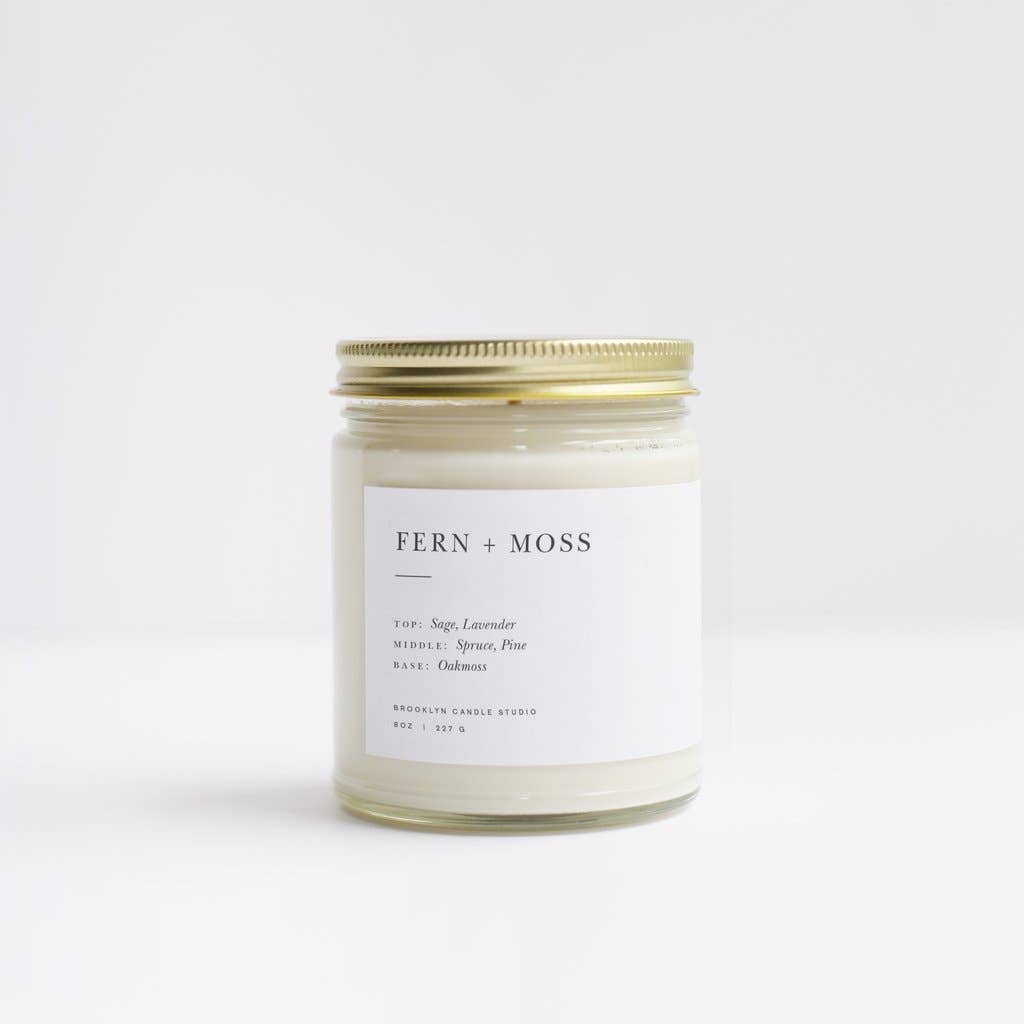 Fern + Moss Minimalist Candle