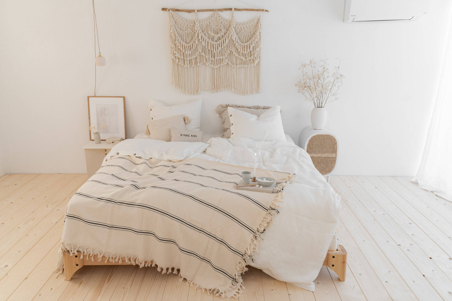 Turkish Cotton Bedspread & Throw